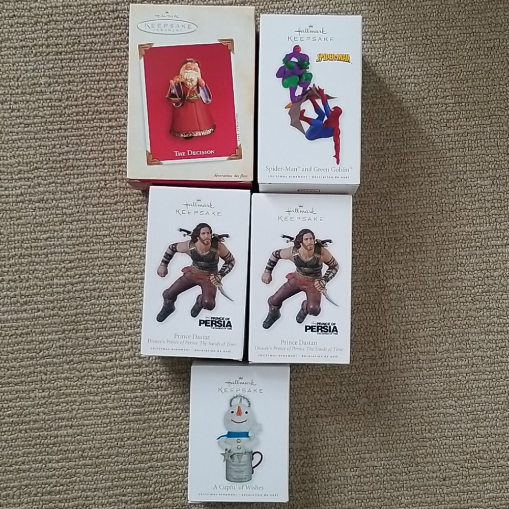 Hallmark Ornaments set of 5